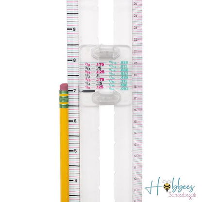 Color Convert Ruler 12&quot; / Regla de Conversión Herramientas We R Memory Keepers