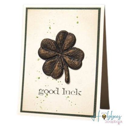 3D Textured Impressions Lucky Love / Folder de Grabado 3D Amor Suerte Descontinuado Sizzix