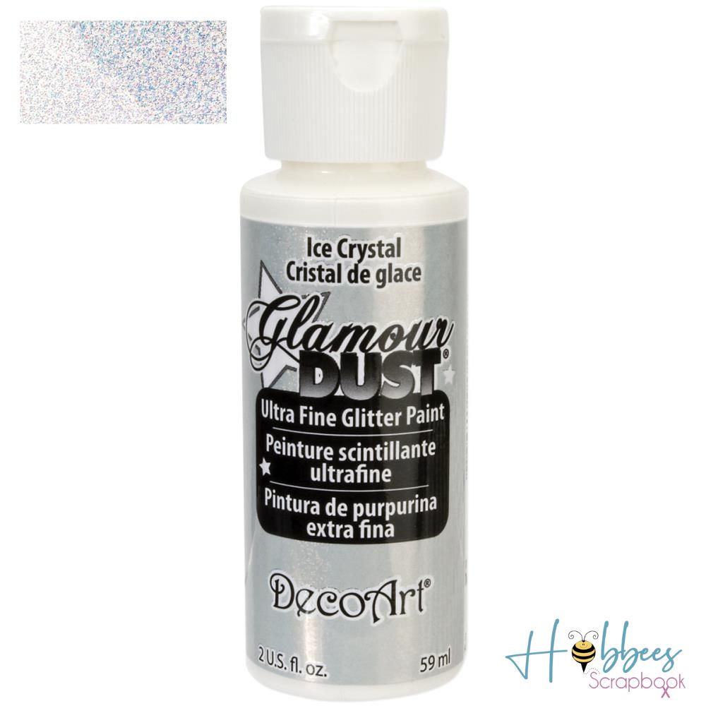 Glamour Dust Glitter Paint Ice Crystal / Pintura con Purpurina Translúcido Acrìlicos DecoArt