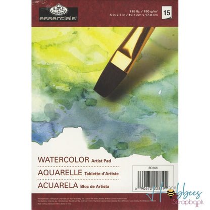 Watercolor Artist Paper Pad 5&quot;X7&quot; / Bloc de papel para acuarelas Papel para Arte Essentials