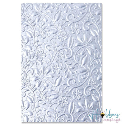 3D Textured Impressiones Lacey / Folder de Grabado de Encaje Folders de Grabado Sizzix