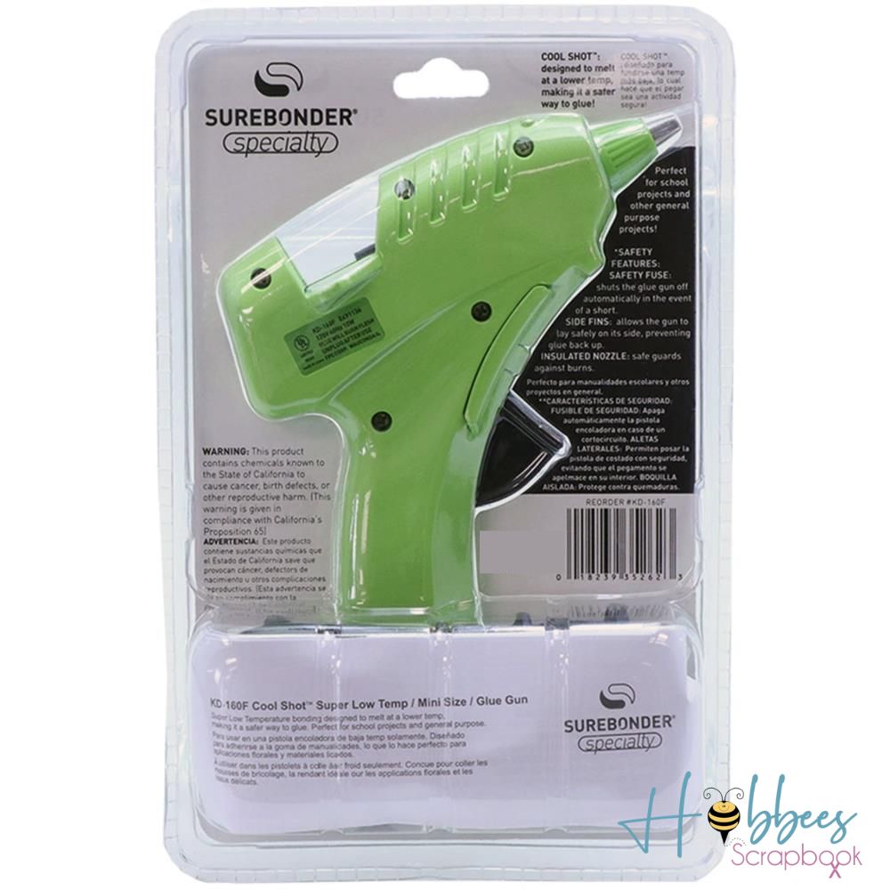 Super Low-Temp Mini Glue Gun / Mini Pistola de Pegamento de Temperatura Súper Baja Adhesivos / Pegamentos SureBonder