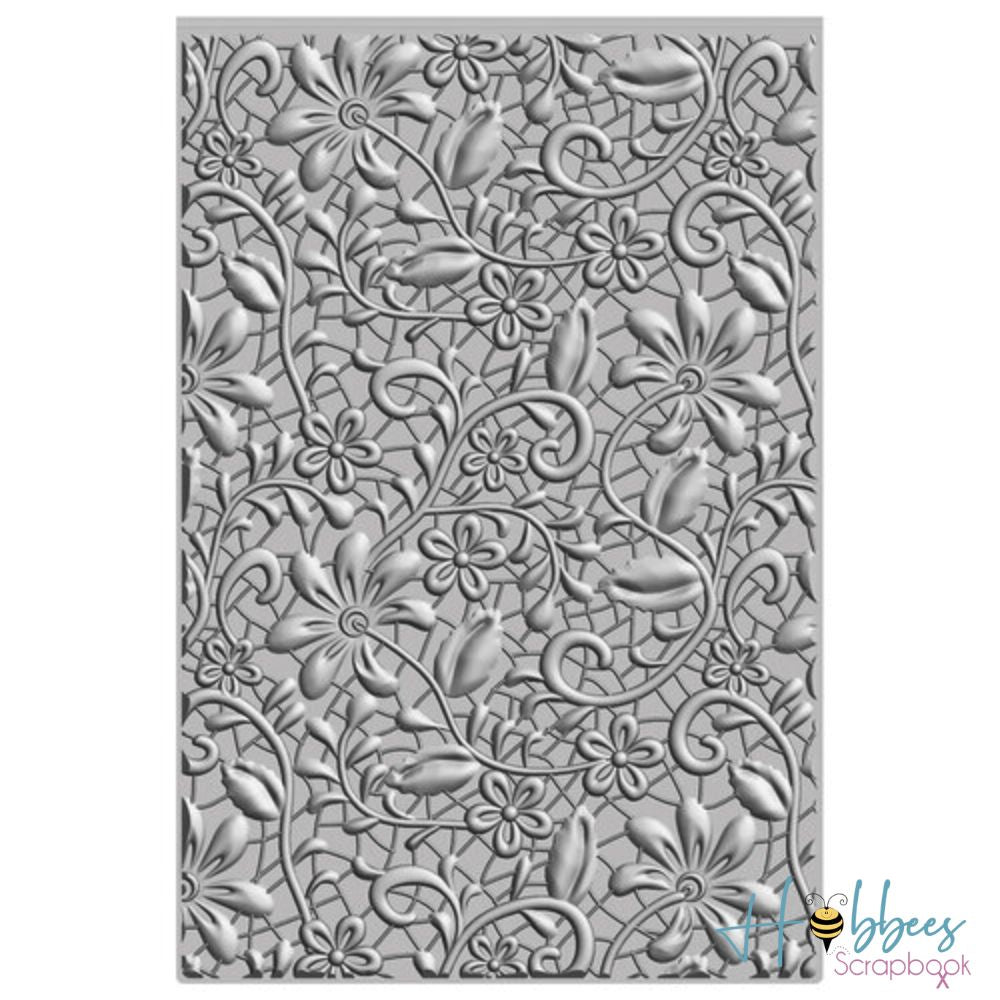 3D Textured Impressiones Lacey / Folder de Grabado de Encaje Folders de Grabado Sizzix