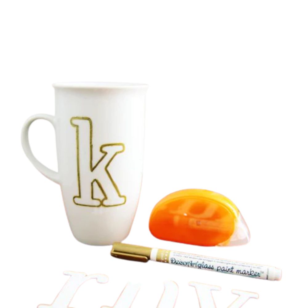 Glass Paint Marker Gold / Rotulador para Vidrio y Cerámica - Dorado Descontinuado DecoArt