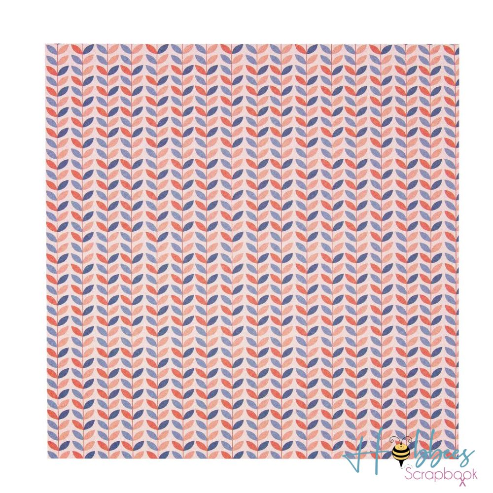 Mixed Card Pack Coral Skies / Papel en Tonos Azúl y Coral 6&quot;x6&quot; Papel Tonic Studios