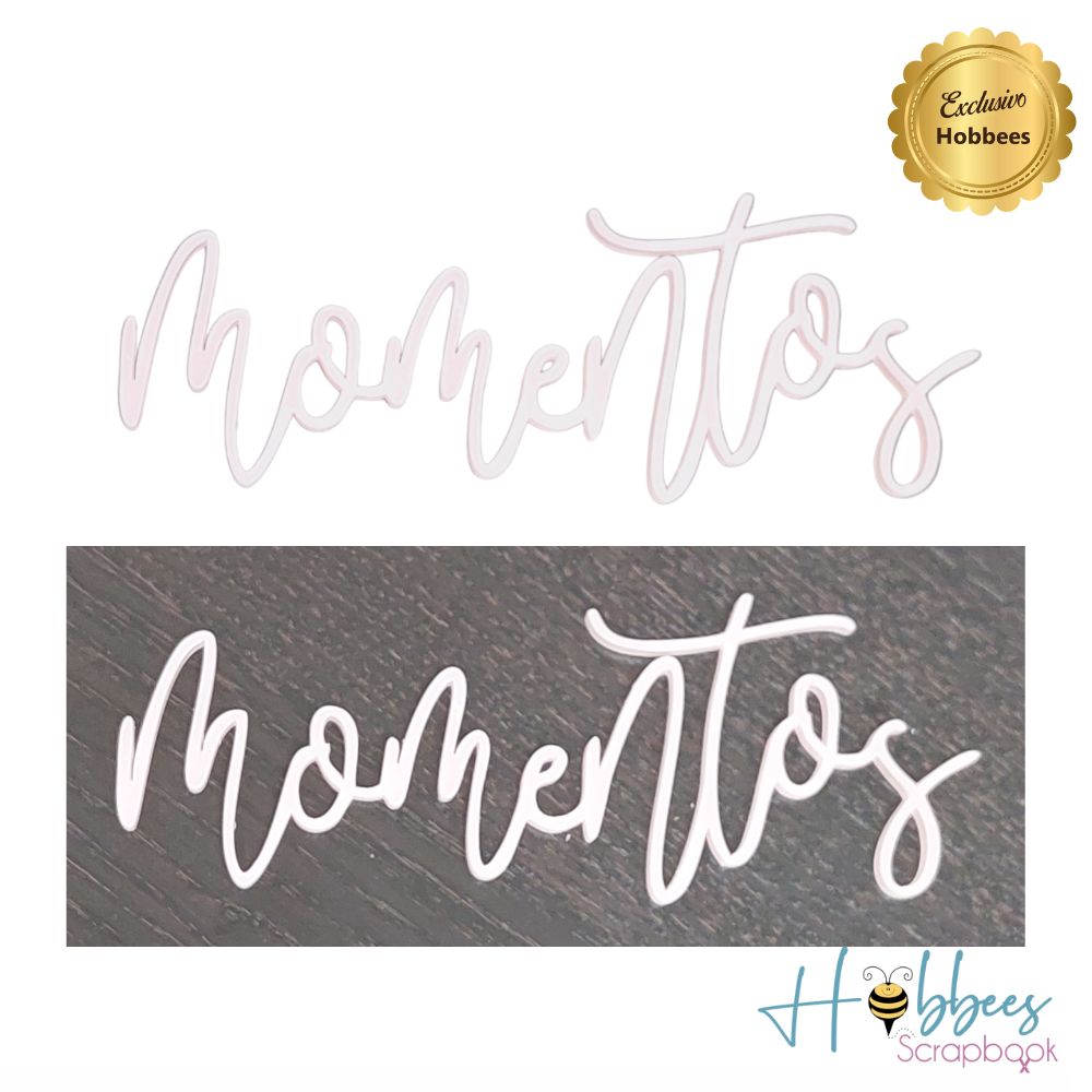 Palabra Momentos de Metacrilato Adornos / Embellishments Hobbees