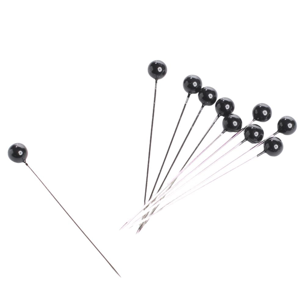 Corsage Pins Round Head Black / Alfileres de Cabeza Negra Adornos / Embellishments Darice