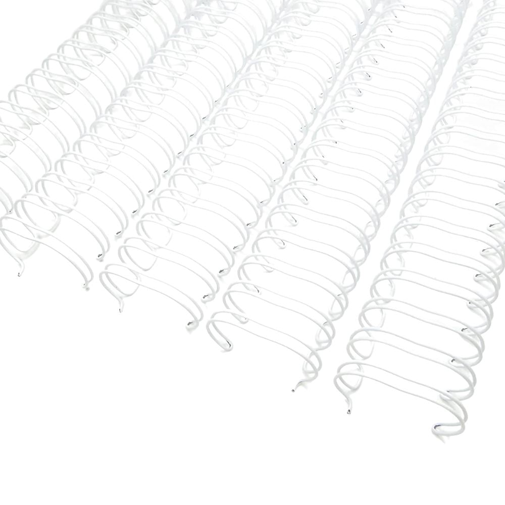 Owire Binding White 3/8&quot; / Arillos Metálicos Blancos - 0.95 cm Arillos para Engargolar Zutter