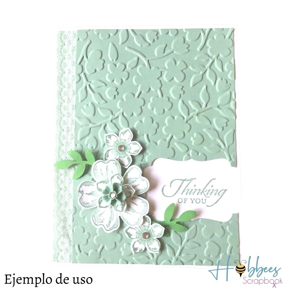 Folder de Grabado Flores y Espirales Folders de Grabado Hobbees