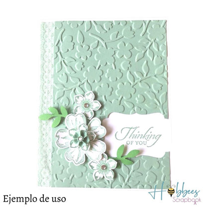 Folder de Grabado Flores y Espirales Folders de Grabado Hobbees