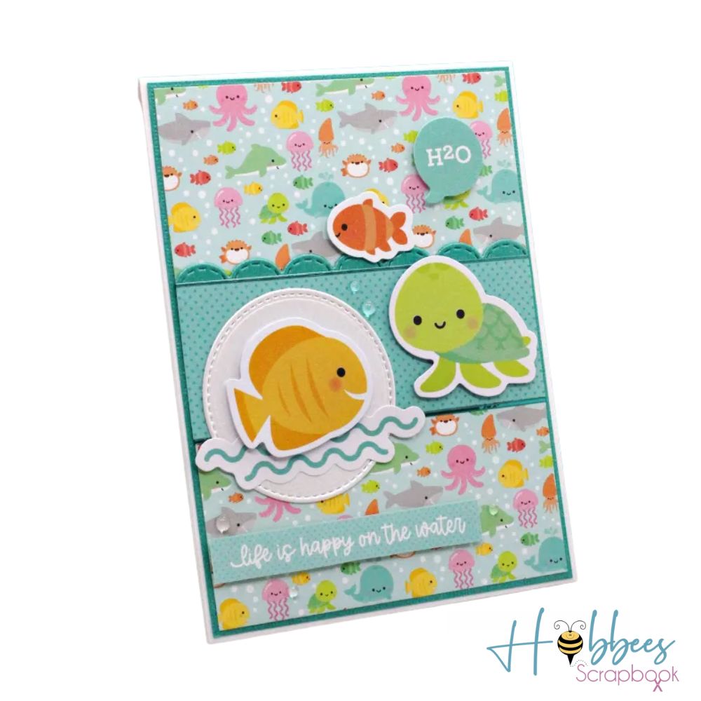 Double-Sided Paper Pad Seaside Summer 6&quot; / Block de Papel Verano Junto al Mar Papel Doodlebug