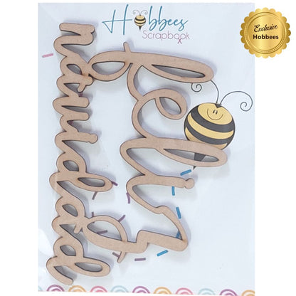 Die-Cut MDF Feliz Navidad Adornos / Embellishments Hobbees