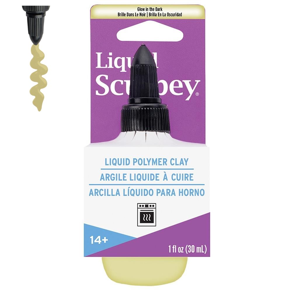 Liquid Sculpey Glow In The Dark /  Arcilla Polimérica Líquida Brilla en Oscuridad Modelado sculpey