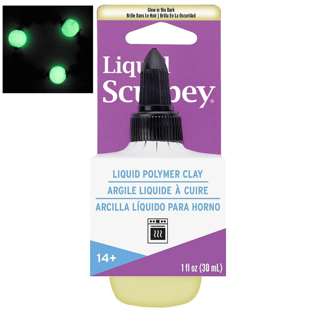 Liquid Sculpey Glow In The Dark /  Arcilla Polimérica Líquida Brilla en Oscuridad Modelado sculpey