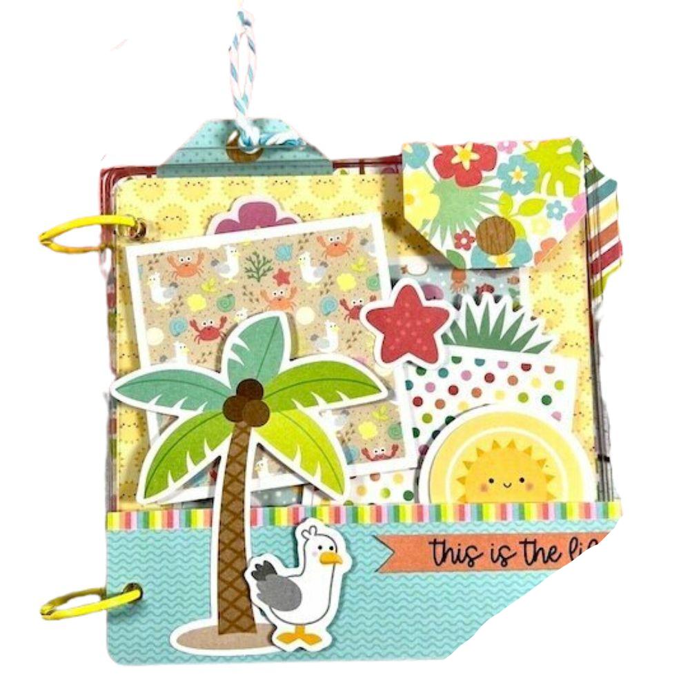 Double-Sided Paper Pad Seaside Summer 6&quot; / Block de Papel Verano Junto al Mar Papel Doodlebug