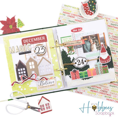 Evergreen &amp; Holly Paper Pad 6 x 8 / Bloc de Papel Adornos / Embellishments American Crafts