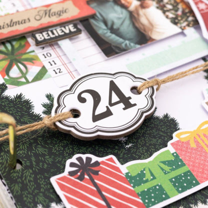 Evergreen &amp; Holly Paper Pad 6 x 8 / Bloc de Papel Adornos / Embellishments American Crafts