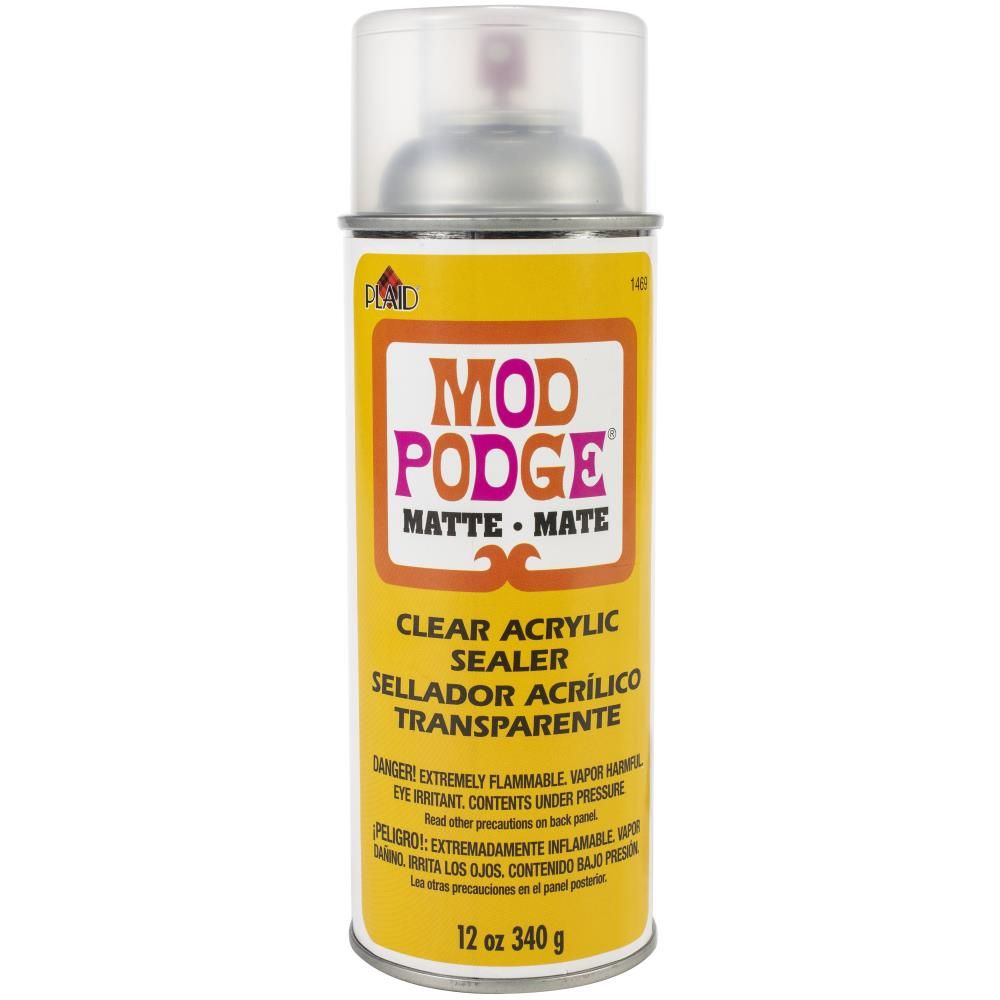 Mod Podge Clear Acrylic Aerosol Sealer / Sellador Acrílico Transparente Adhesivos / Pegamentos Plaid