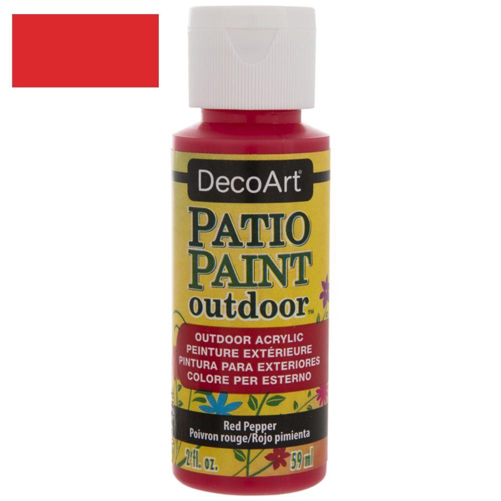 Patio Paint Red Pepper / Pintura para Patio Rojo Pimiento Acrìlicos DecoArt