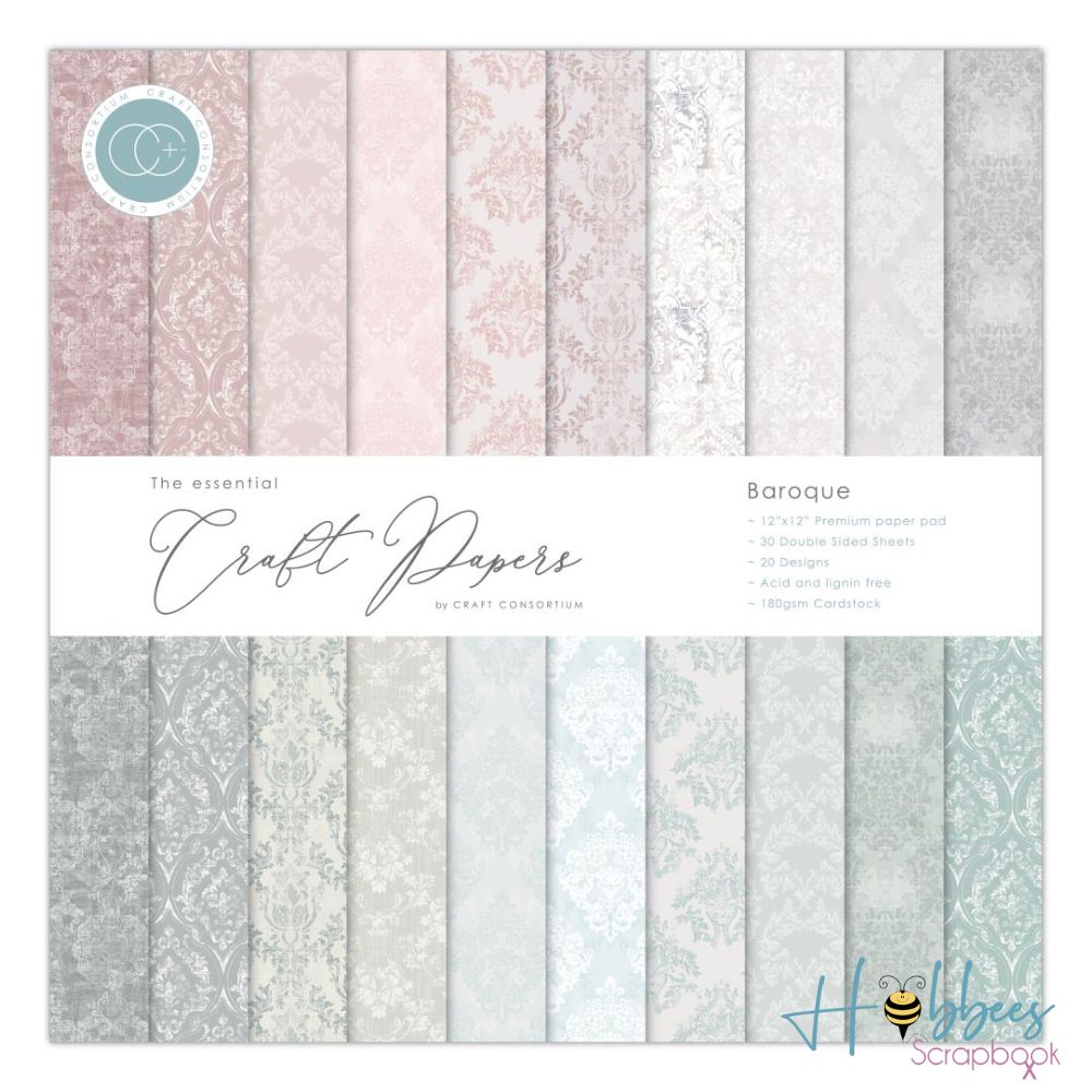 Double-Sided Paper Pad Baroque / Bloc de Papel Barroco Papel Craft Consortium