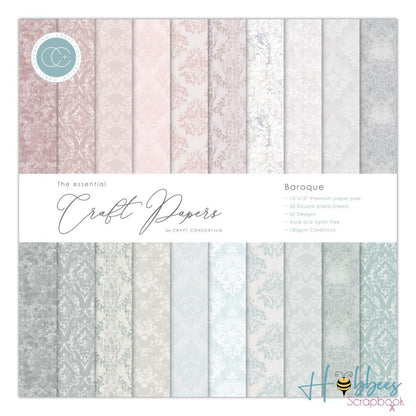 Double-Sided Paper Pad Baroque / Bloc de Papel Barroco Papel Craft Consortium