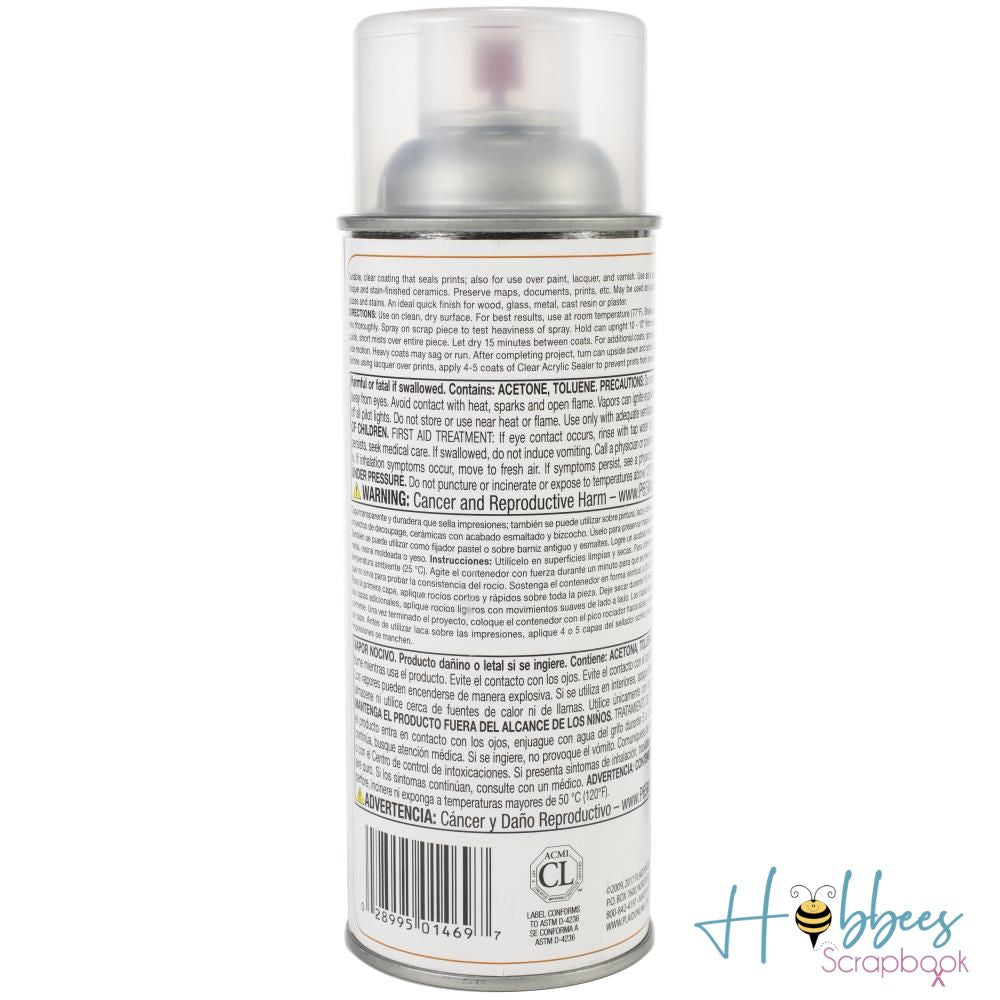 Mod Podge Clear Acrylic Aerosol Sealer / Sellador Acrílico Transparente Adhesivos / Pegamentos Plaid