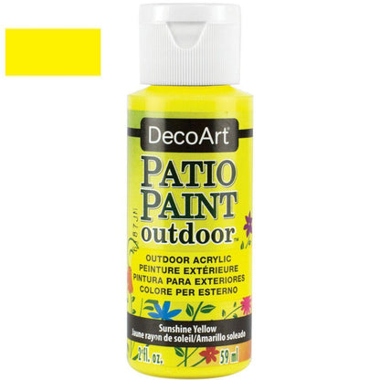 Patio Paint Sunshine Yellow / Pintura para Patio Amarillo Acrìlicos DecoArt