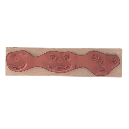 Jack O Lantern Faces Rubber Stamp / Sello de Goma de Caritas para Halloween Sellos Memory Box