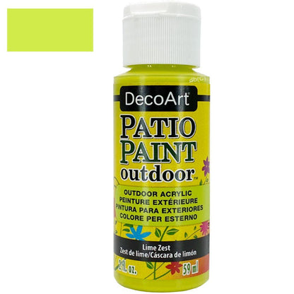 Patio Paint Lime Zest Green / Pintura para Patio Lima Verde Acrìlicos DecoArt