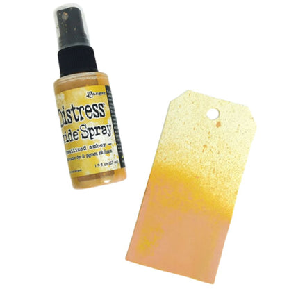 Distress Oxide Spray Fossilized Amber / Tinta en Spray Ambar Pintura y Medios Mixtos Ranger