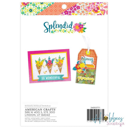 Splendid Paper Pad 6 x 8&quot; / Block de Papel Espléndido Papel American Crafts