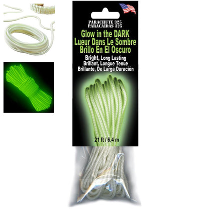 Parachute Cord Glow In The Dark 3mm x 21&