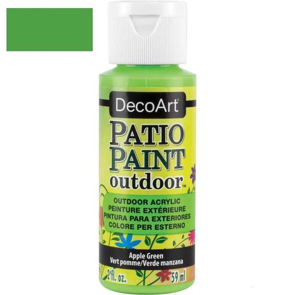 Patio Paint Apple Green / Pintura para Patio Manzana Verde Acrìlicos DecoArt