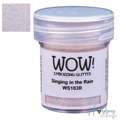 Singing In The Rain Embossing Powder / Polvo de Embossing Lluvia Polvos de Embossing Wow!