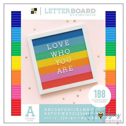 Letterboard with Letters Multicolor / Tablero de Mensajes Multicolor Tableros DCWV