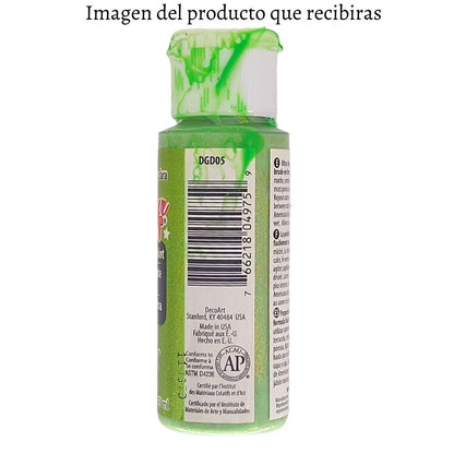 EA - Glamour Dust Glitter Paint Limelight / Pintura con Purpurina Lima Acrìlicos DecoArt