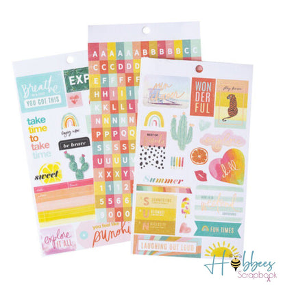 Sun Chaser Sticker Book / Libro de Pegatinas Estampas Heidi Swapp