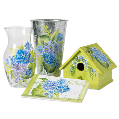 Enamel Paint Hydrangea / Pintura de Esmalte Azúl Esmaltes Folk Art