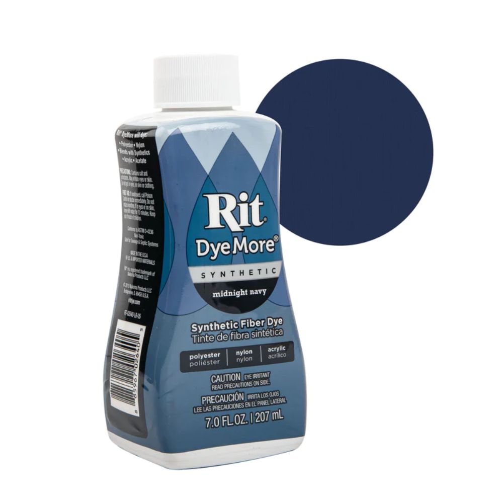 Rit DyeMore  Liquid Midnight Navy / Líquido para Teñir Azul Marino Pintura para Tela Rit