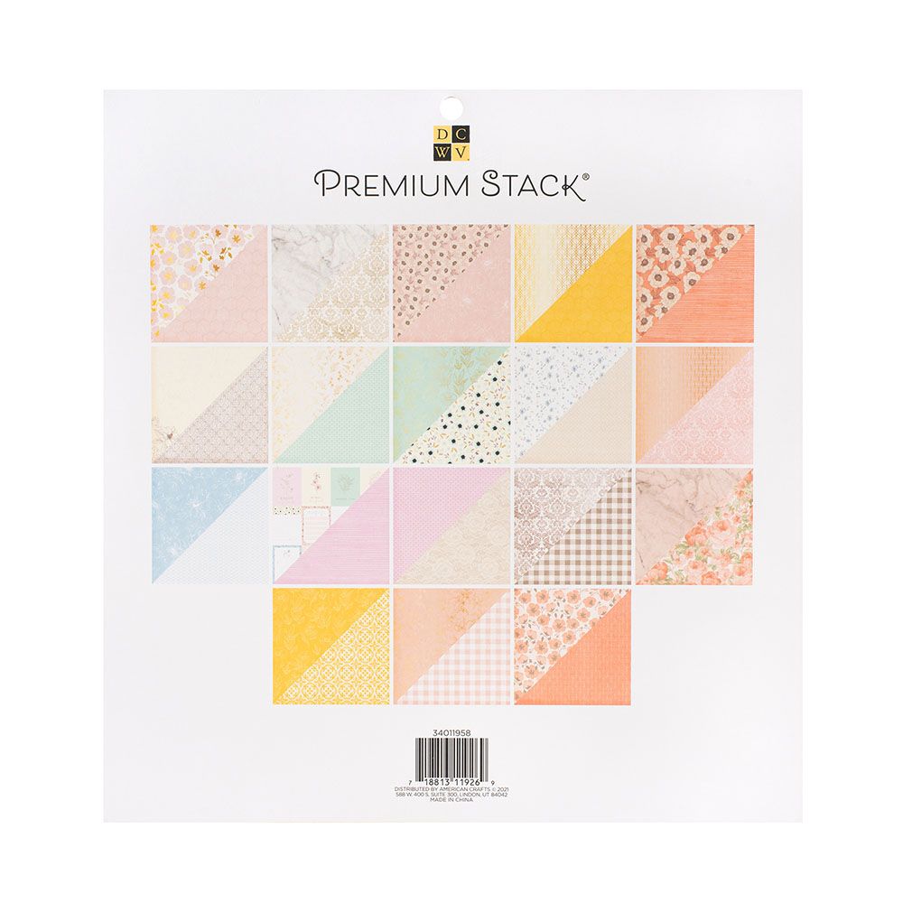 DCWV Double-Sided Magnolia Cardstock / Block de Cartulina Magnolia Papel DCWV