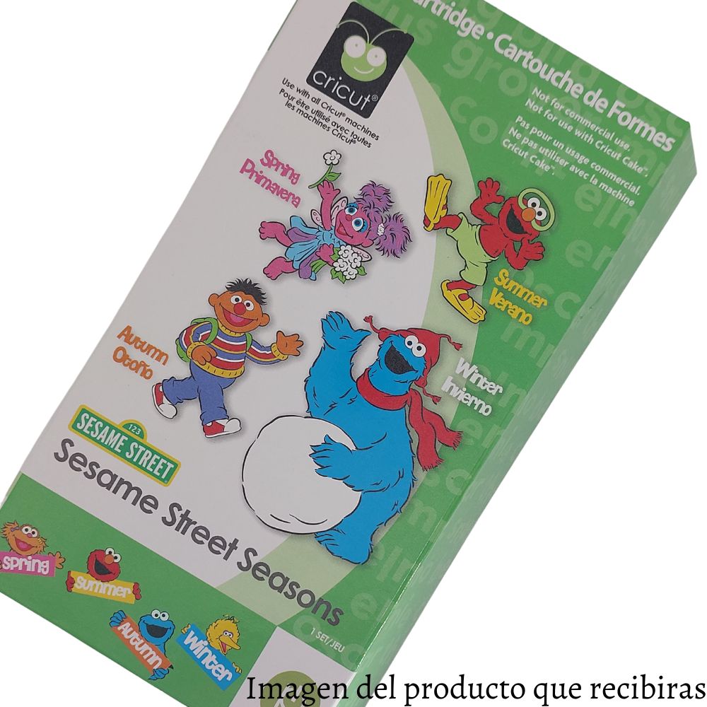 EA - Sesame Street Seasons Cartridge / Cartucho Plaza Sesamo Plotter Accesorios Cricut