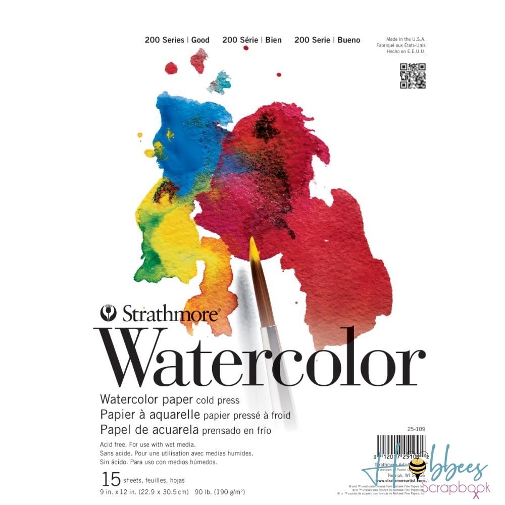 Strathmore Student Watercolor Paper Pad 9 x 12&quot; / Papel para Acuarela Papel para Arte Strathmore