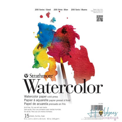 Strathmore Student Watercolor Paper Pad 9 x 12&quot; / Papel para Acuarela Papel para Arte Strathmore