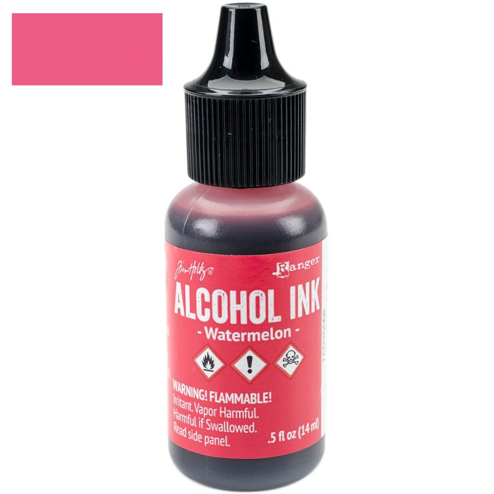 Tim Holtz Alcohol Watermelon / Tinta al Alcohol Sandía Tintas al Alcohol Ranger