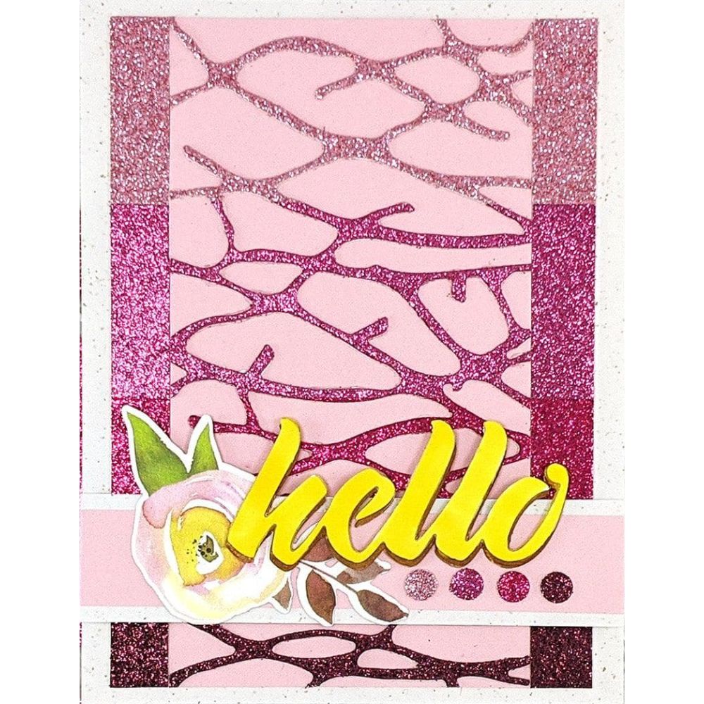 Glitzy Pastel Solid Cardstock  / Block de Cartulina Pastel con Glitter Papel DCWV