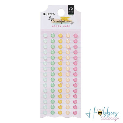 Beautiful Things Enamel Candy Dots / Estampas en 3D Decorativas Descontinuado BoBunny