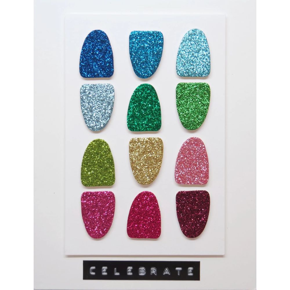 Glitzy Pastel Solid Cardstock  / Block de Cartulina Pastel con Glitter Papel DCWV