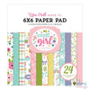 Double-Sided Paper Pad 6 x 6&quot; All About Girl / Block Doble Cara de Niña