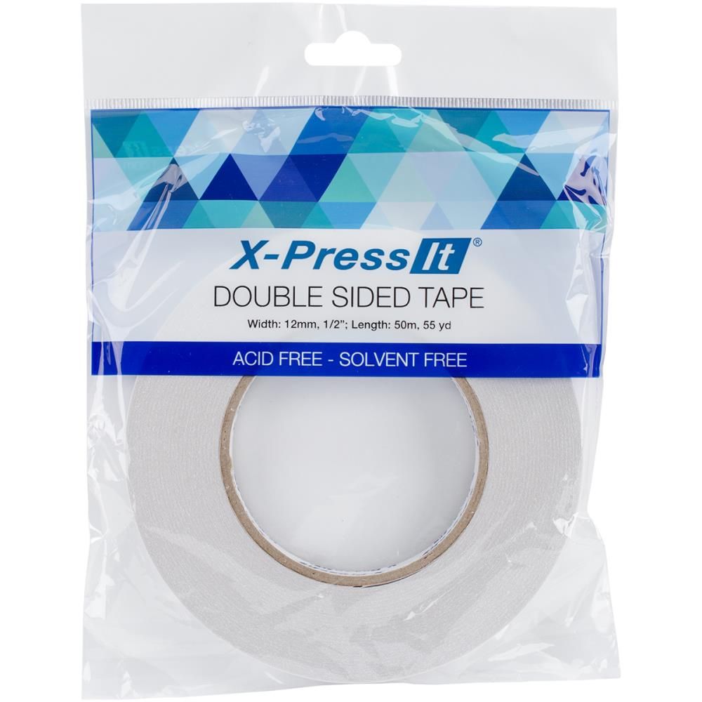 Double-Sided Tape 12 mm/ Cinta Adhesiva Doble Cara Adhesivos / Pegamentos X-Press It