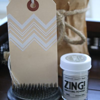 Zing White Embossing Powder / Polvos de Realce Blanco Descontinuado American Crafts